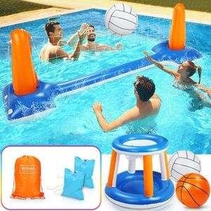 Inflatable Volleyball Set Pool Float Set